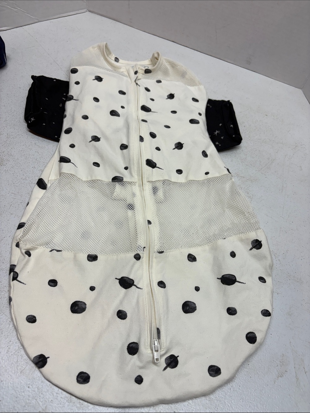 Happiest Baby Snoo Sleep Sack with Black Dot Print and Mesh Panel